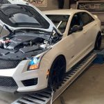 white ATS-V dyno