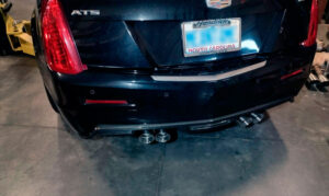 ATS-V cat back exhaust back