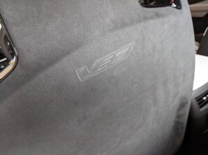 Seat back V logo