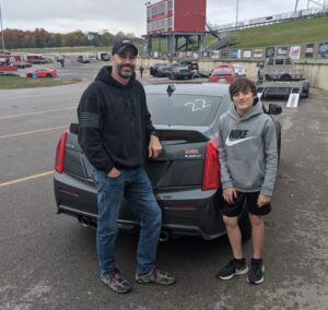 Paul and Ethan at Dragway 42 