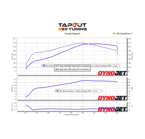 Purple Belt + Caddy Issues Turbos with Stock valvetrain Dyno Chart