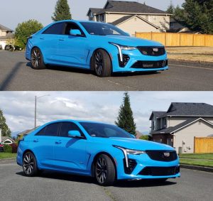 Top: Swift Springs with 15 mm spacers. Bottom: stock