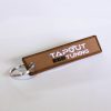 Flight Tag Keychain Brown Belt