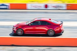 Red ATS-V on the track