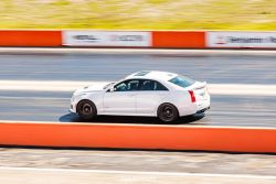 White ATS-V racing