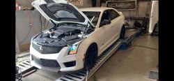 white ATS-V dyno